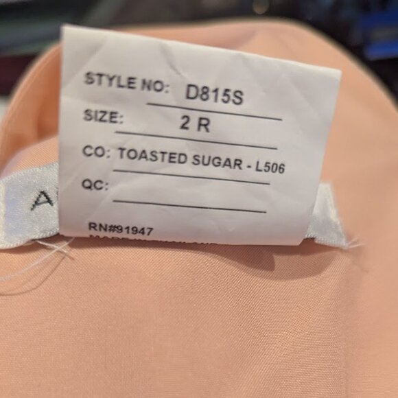 Alfred Sung D815S One-Shoulder A-Line Satin Gown – Size 2R ✨ - Picture 6 of 8